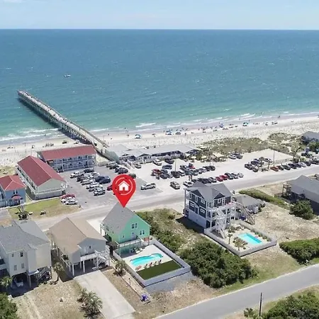 Pool Haven Ocean View Villa Oak Island Exterior photo